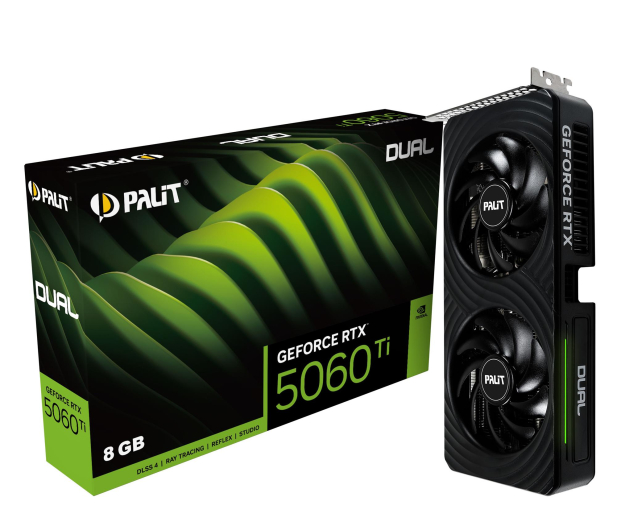 PALIT GeForce RTX 5060 Ti Dual 8GB GDDR7 DLSS4 - 1331023 - zdjęcie